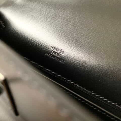 Hermès爱马仕 Kelly 1代 box 黑色黑扣 全手工