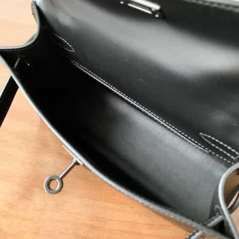 Hermès爱马仕 Kelly 1代 box 黑色黑扣 全手工