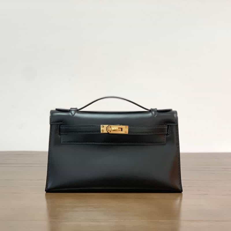Hermès爱马仕 Kelly 1代 box 黑色金扣 全手工