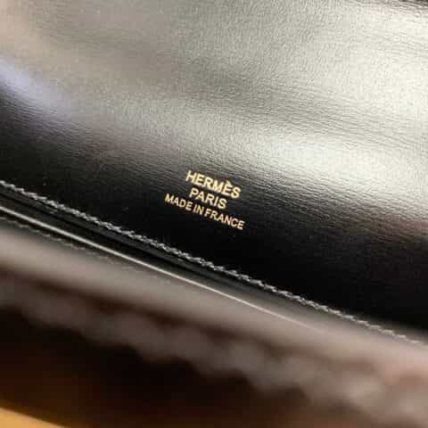 Hermès爱马仕 Kelly 1代 box 黑色金扣 全手工