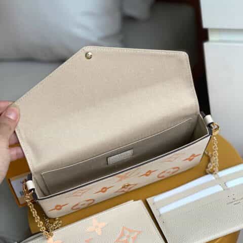 Louis Vuitton LV Félicie Pochette三件套装链条包M80498