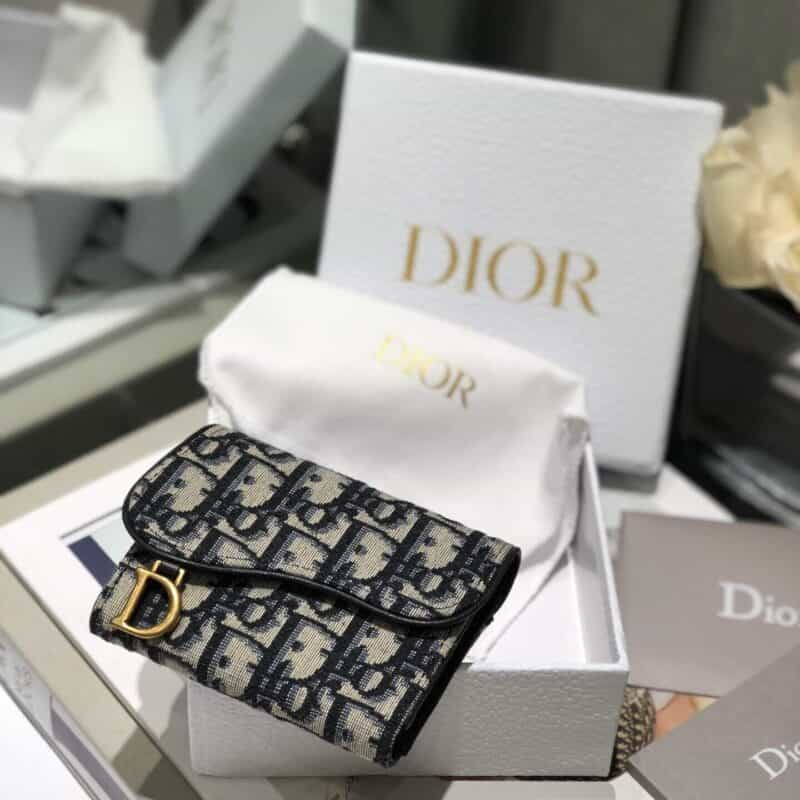 Dior 蓝色Oblique印花Lotus马鞍钱包 S5652CTZQ_M928