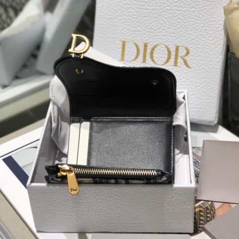 Dior 蓝色Oblique印花Lotus马鞍钱包 S5652CTZQ_M928