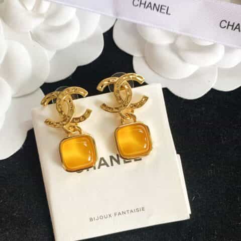 新款 CHANEL香奈儿双c耳钉耳环