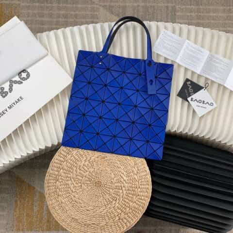 三宅一生雾面钻石斜纹系列钻石纹手提袋