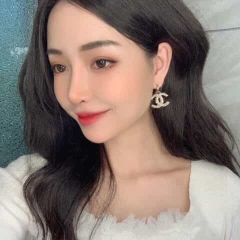 20新款CHANEL香奈儿双c珍珠耳钉耳环
