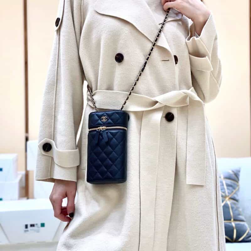 Chanel香奈儿 纯原厂牛皮链条手机包 AP2084