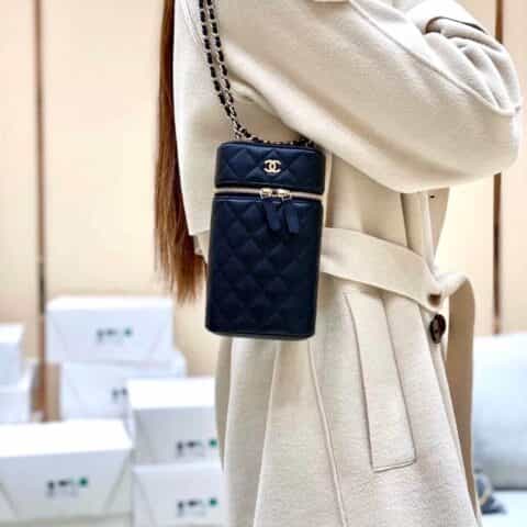 Chanel香奈儿 纯原厂牛皮链条手机包 AP2084