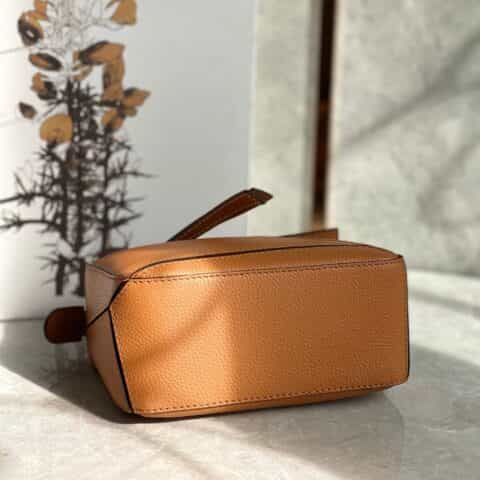 LOEWE罗意威 Mini Puzzle bag几何包 0338焦糖色18CM