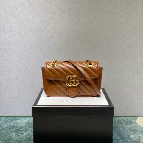 Gucci GG Marmont mini matelassé shoulder bag 446744 0OLFT 2535