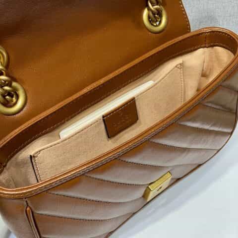 Gucci GG Marmont mini matelassé shoulder bag 446744 0OLFT 2535