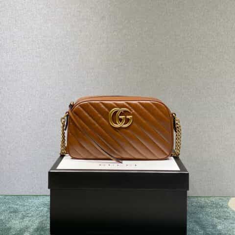 Gucci GG Marmont small matelassé shoulder bag 447632 0OLFT 2535