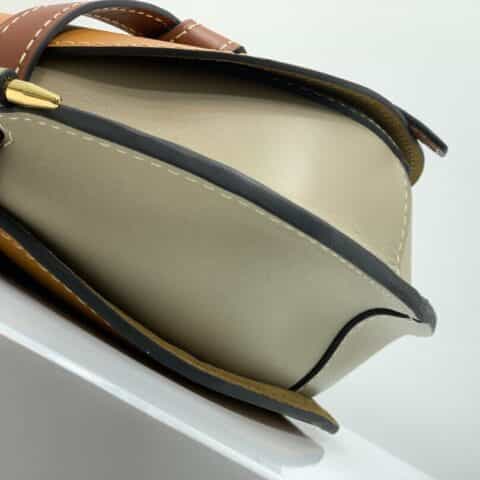 Loewe罗意威 Small Gate bag 马鞍包 0301棕灰拼色20CM
