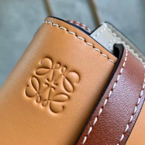 Loewe罗意威 Mini Gate bag 马鞍包 0328棕灰拼色15CM
