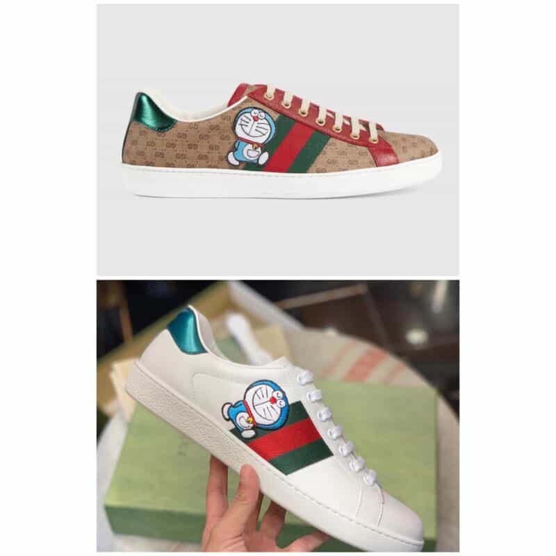 GUCCI古驰   采用柔软舒适吸汗小牛皮情侣款新款小白鞋