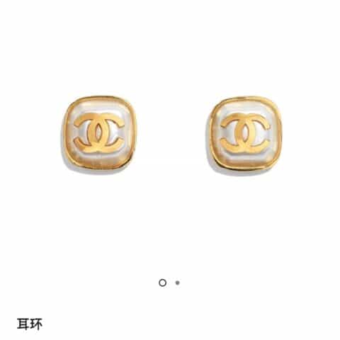 新款 CHANEL香奈儿双c耳钉耳环