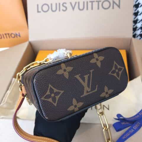 Louis Vuitton LV 限量复古Phone Box老花链条手机包M44914