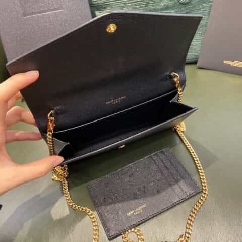 Saint laurent Ysl Uptown 迷你信封包 607788黑色