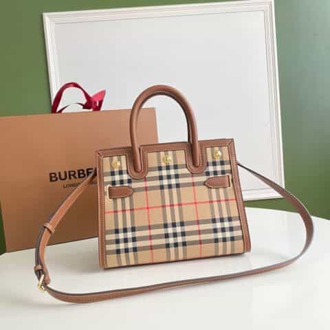 Burberry巴宝莉Vintage 复古格纹裁片Title - 泰勒尔手袋