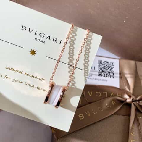 BVLGARI宝格丽经典款黑白陶瓷项链
