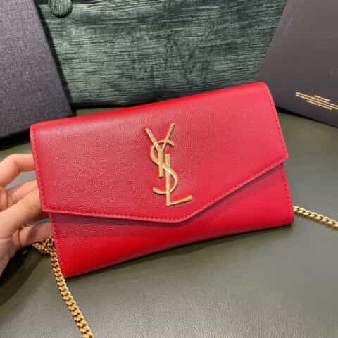 Saint laurent Ysl Uptown 迷你信封包 607788红色