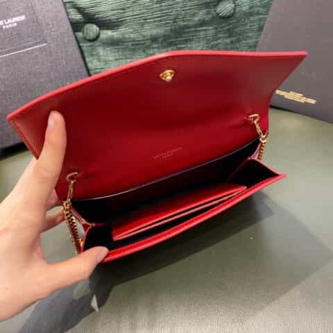 Saint laurent Ysl Uptown 迷你信封包 607788红色