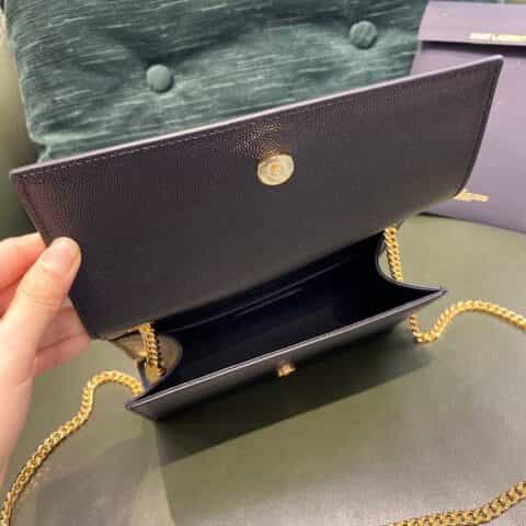 Saint laurent Ysl Kate 20cm 链条包 469390黑色金扣