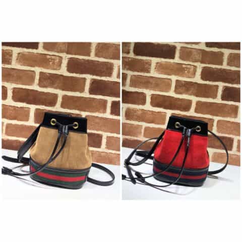 GUCCI古驰磨砂皮水桶包550620