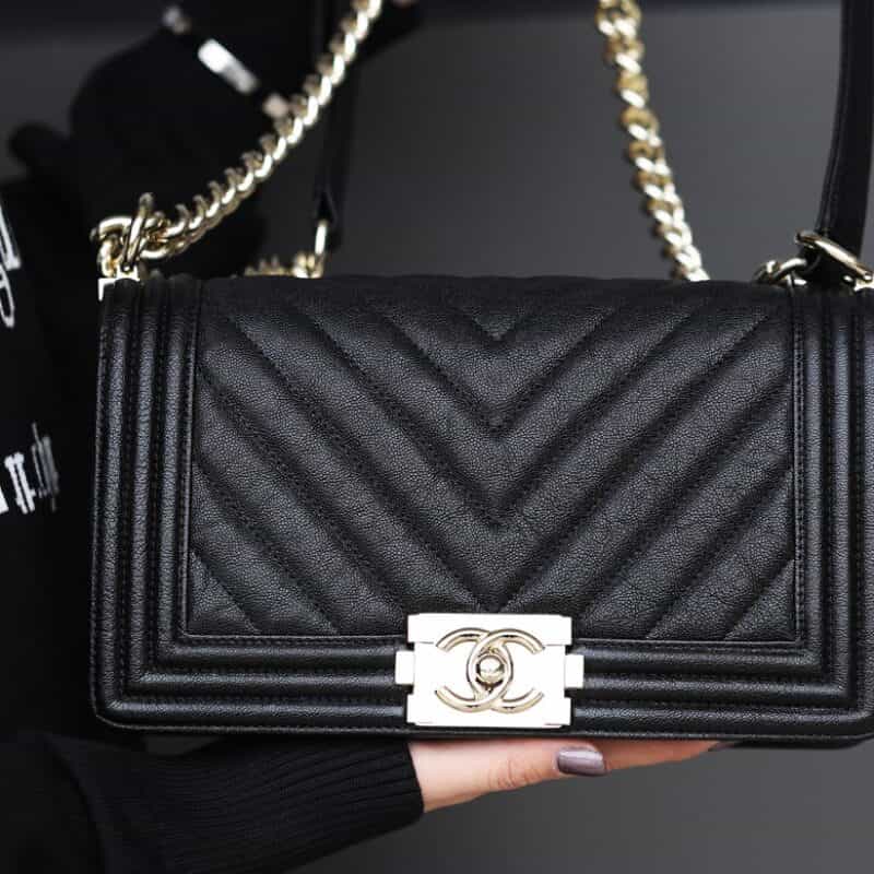 Chanel香奈儿 Leboy 25 Bag 水洗胎牛