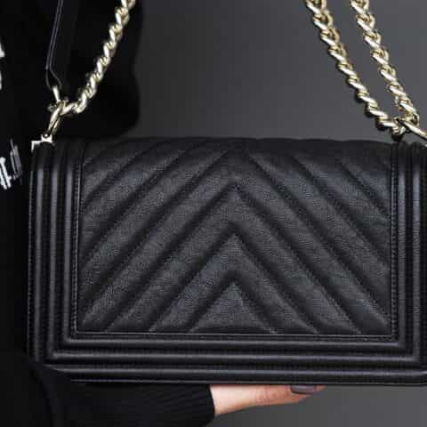 Chanel香奈儿 Leboy 25 Bag 水洗胎牛