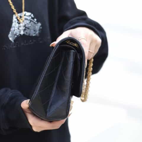 Chanel香奈儿 复刻2.55 reissue系列单肩斜挎包 A37587金扣