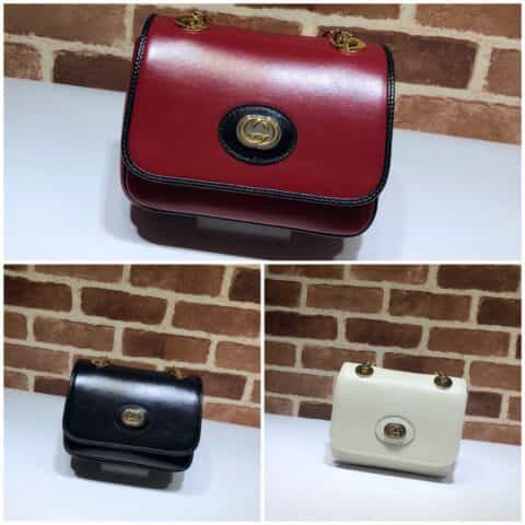 GUCCI古驰女包新款真皮复古翻盖邮差包576423