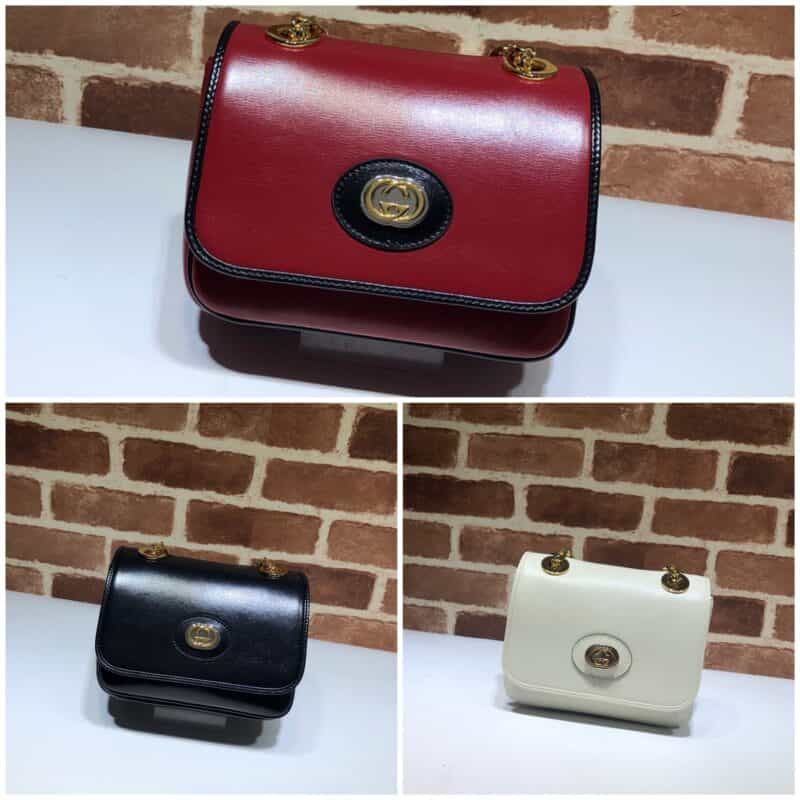 GUCCI古驰女包新款真皮复古翻盖邮差包576423