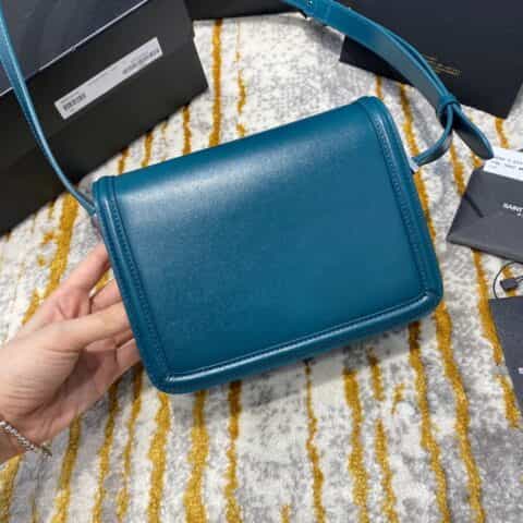 Saint laurent Ysl Solferino Box Bag 蓝绿色634305 634306