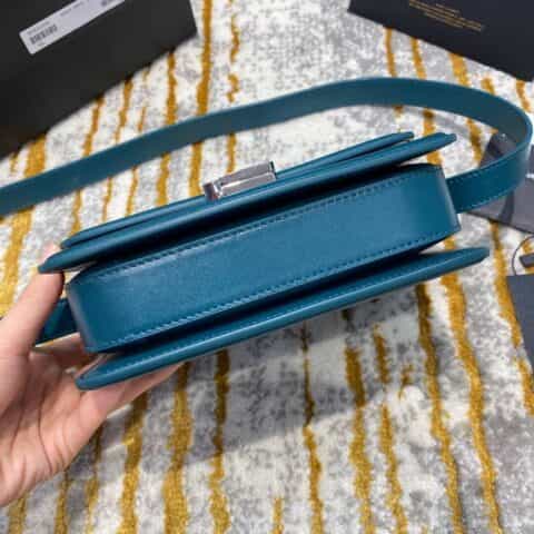 Saint laurent Ysl Solferino Box Bag 蓝绿色634305 634306