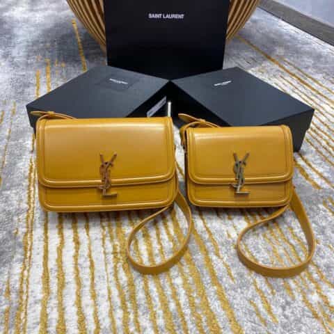 Saint laurent Ysl Solferino Box Bag 姜黄634305 634306
