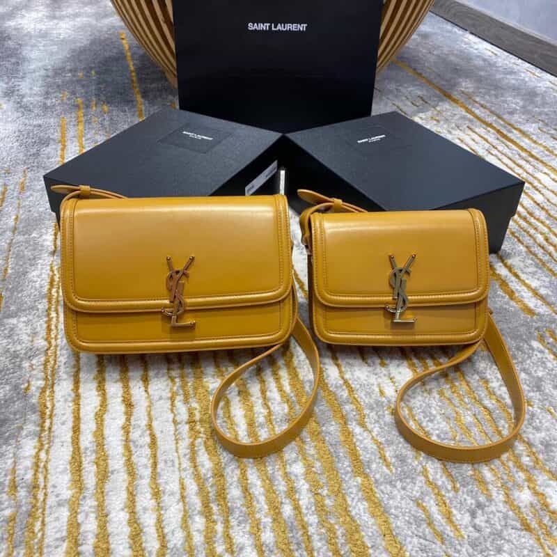 Saint laurent Ysl Solferino Box Bag 姜黄634305 634306