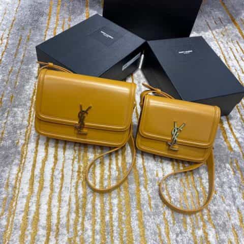 Saint laurent Ysl Solferino Box Bag 姜黄634305 634306