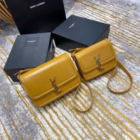 Saint laurent Ysl Solferino Box Bag 姜黄634305 634306