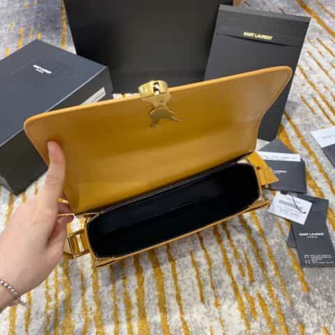 Saint laurent Ysl Solferino Box Bag 姜黄634305 634306