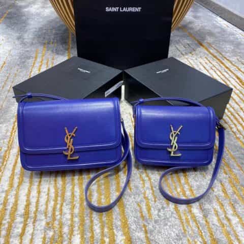 Saint laurent Ysl Solferino Box Bag 电光蓝634305 634306