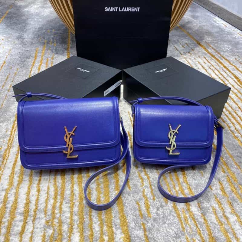 Saint laurent Ysl Solferino Box Bag 电光蓝634305 634306