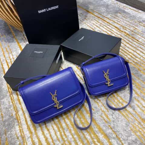 Saint laurent Ysl Solferino Box Bag 电光蓝634305 634306