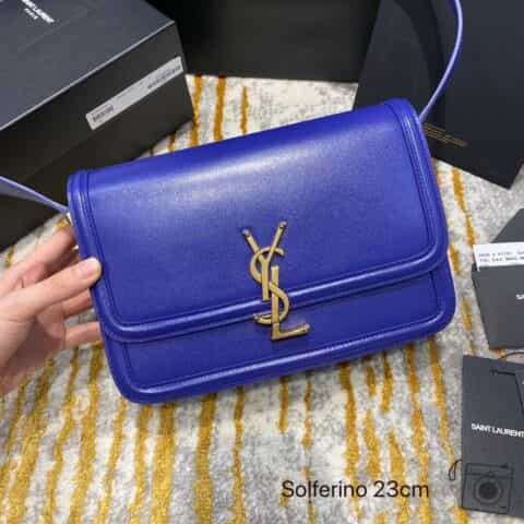 Saint laurent Ysl Solferino Box Bag 电光蓝634305 634306