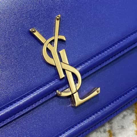 Saint laurent Ysl Solferino Box Bag 电光蓝634305 634306