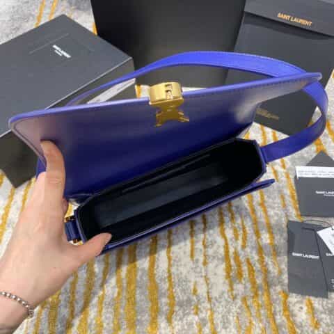 Saint laurent Ysl Solferino Box Bag 电光蓝634305 634306