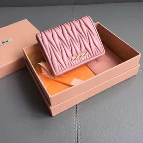 MIUMIU缪缪进口顶级羊皮新款小钱夹5MV204