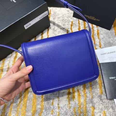 Saint laurent Ysl Solferino Box Bag 电光蓝634305 634306