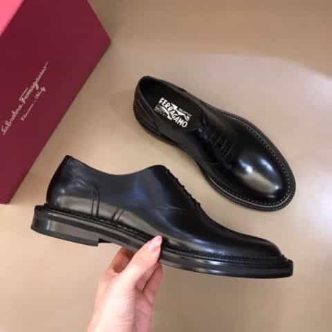 Ferragamo 菲拉格慕   2021高端男士手工擦色精品男士牛津鞋正装鞋