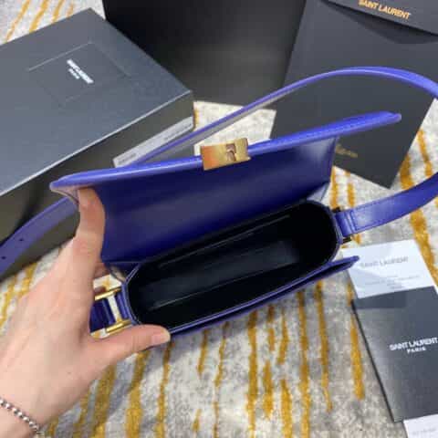 Saint laurent Ysl Solferino Box Bag 电光蓝634305 634306